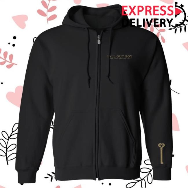 Official Fall Out Boy Merch Store Keyhole Zip Attractive Hoodie FallOutBoy