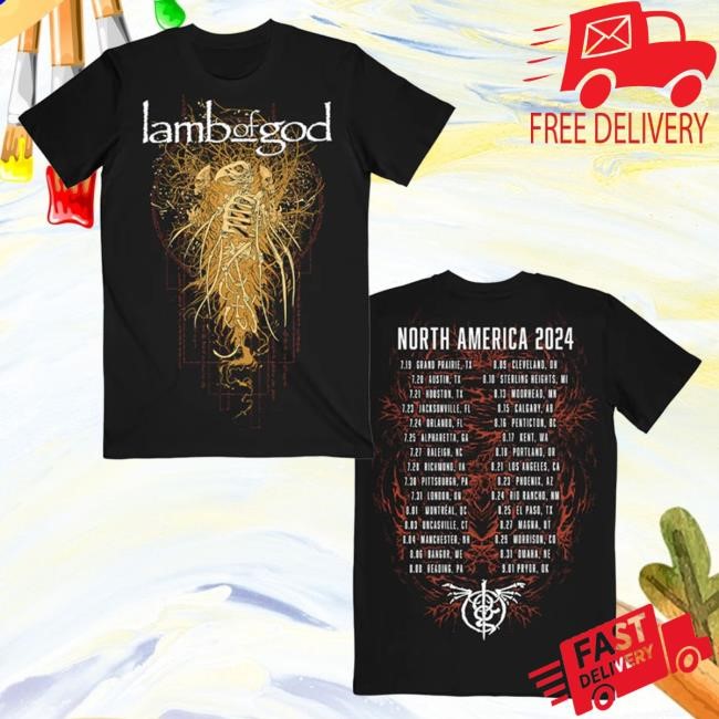 Official Lamb Of God Merch Store Lamb Of God Avian Offering 2024 Itin Tshirt
