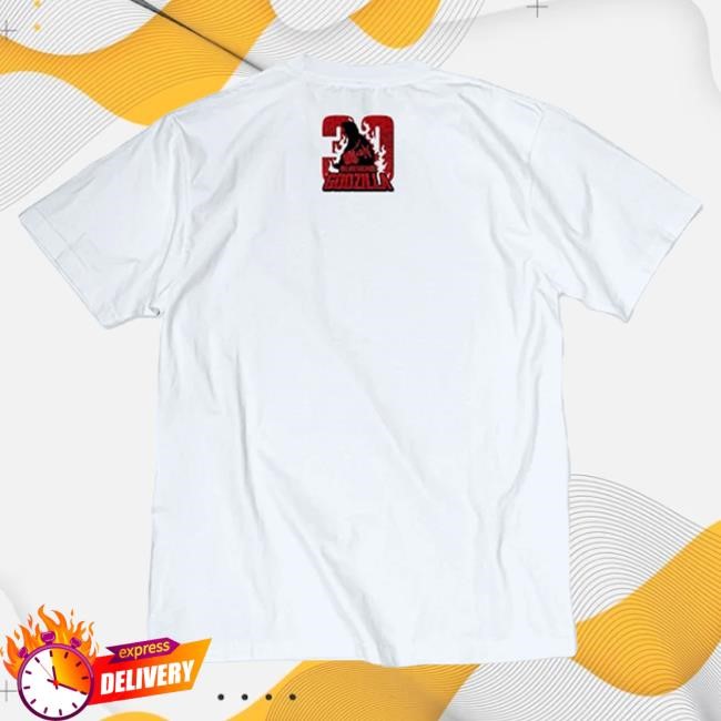 Official Godzilla Merch Store Godzilla vs. Destoroyah 30th Anniversary Scene Illustration Top Shirt 3 (Destoroyah (Flying Object)) Black