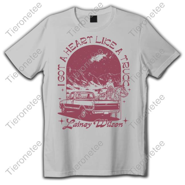 Official Lainey Wilson Merch I Got A Heart Like A Truck Natural Tee