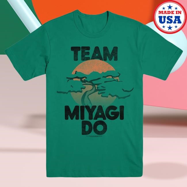 Official Cobra Kai Merch Team Miyagi Do Unisex Green Shirt