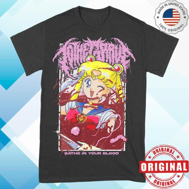 Official To The Grave Rising Merch To The Grave - Sailor Moon Bathe In Your Blood Shirt New Risingmerch