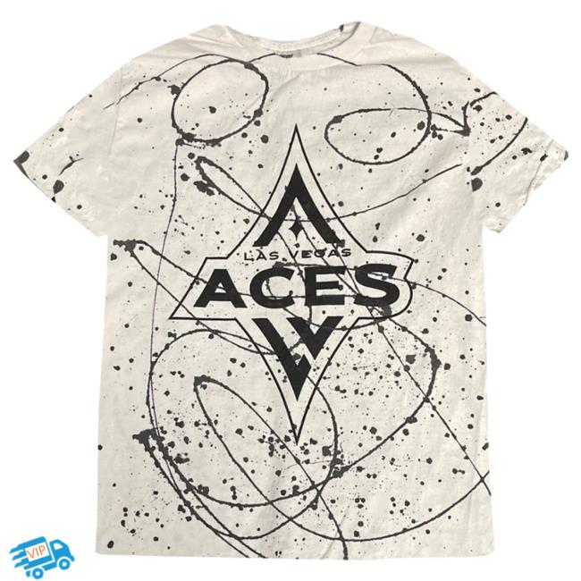 Las Vegas Aces Splatter Logo Sweaters