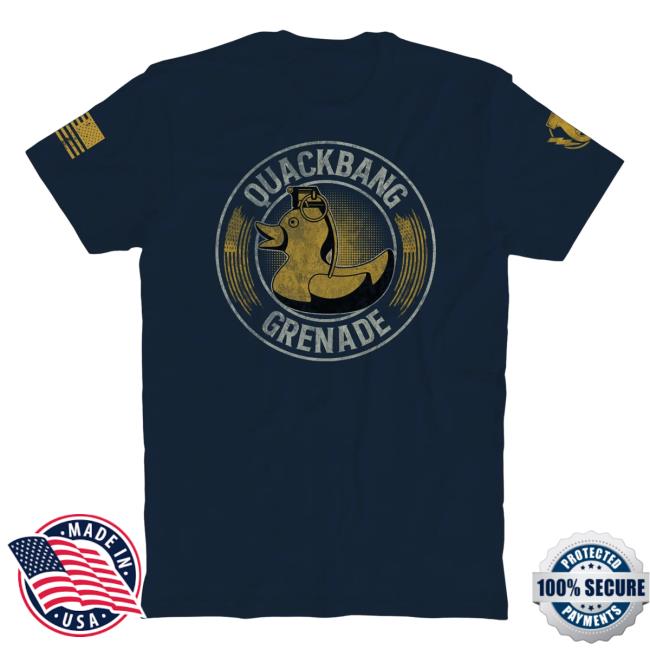 Official The Fat Electrician Merch Bunker Branding Quackbang Top Shirt Navy