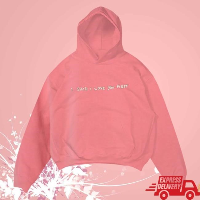 Official Selena Gomez Merch Store Shop Selena Gomez I Said I Love You First - Pigment Pink Hood SelenaGomez