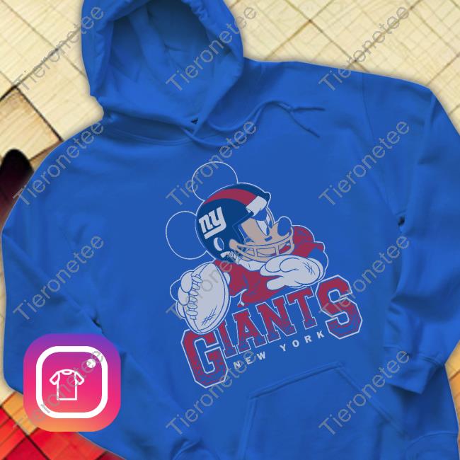 New York Giants Disney Mickey QB Hoodie