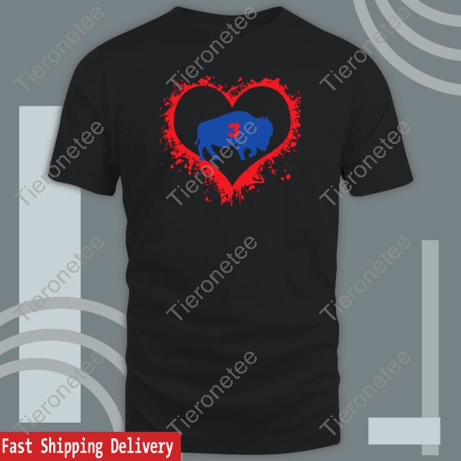 Damar Hamlin Heart 3 Crewneck Sweatshirt Midnightboathouse