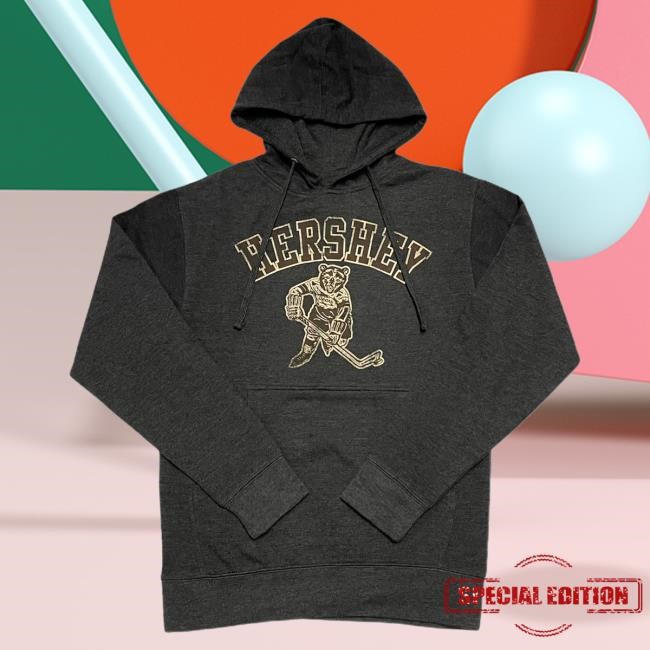 Official Hershey Bears Merch Store Hershey Bears Skating Bear Charcoal Crewneck Hersheybears
