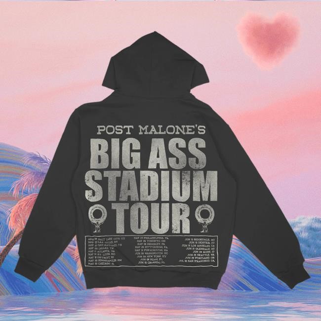 Post Malone Big Ass Stadium Tour Zip Hoodie
