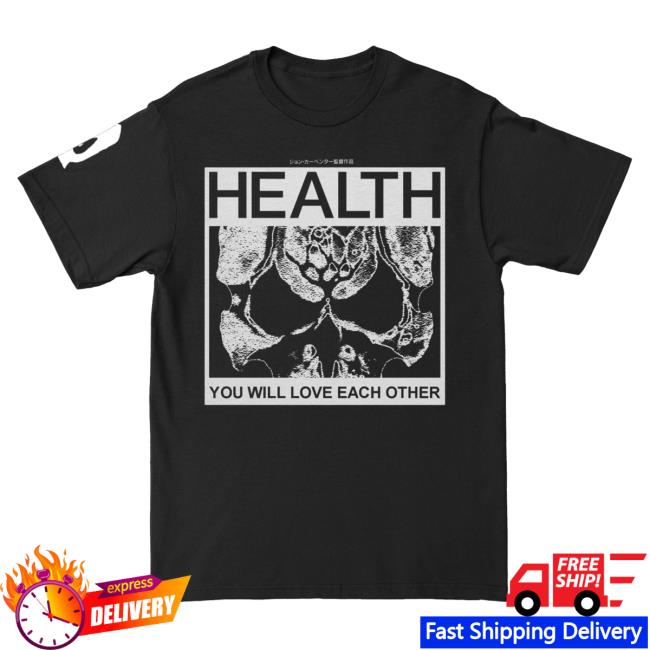 Health Merch Health Cum Metal Black Shirts
