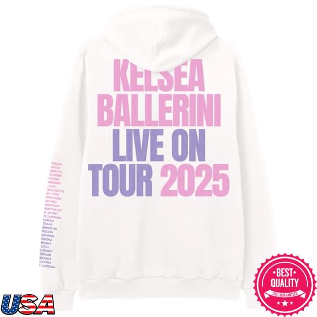 Kelsea Ballerini: Live On Tour 2025 Long Sleeve Hoodie Kelsea Ballerini Merch