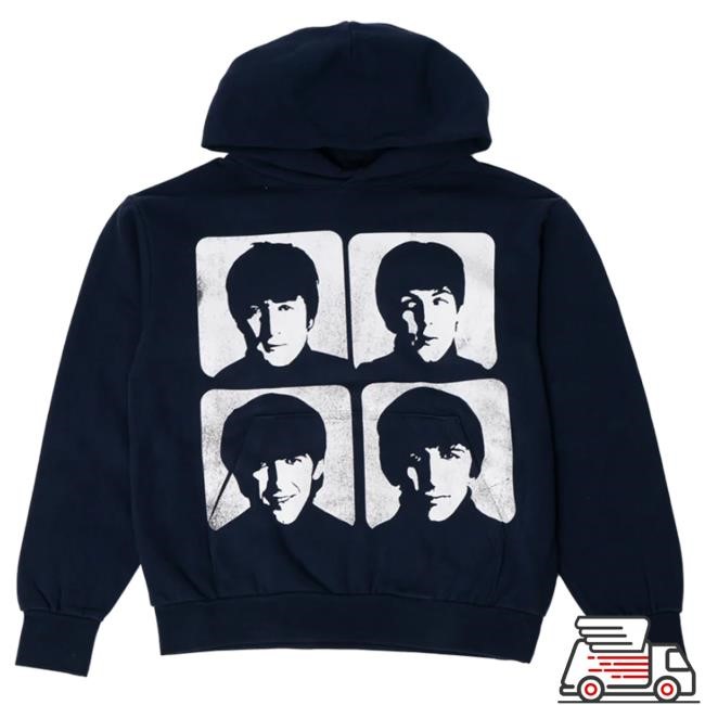 Vintage Cinematic A Hard Day's Night The Beatles Hoodie Print