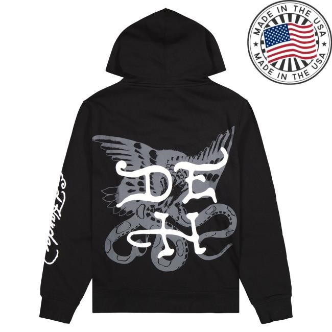 Official Ed Hardy Merch Store Shop Ed Hardy Eagle Snake MensPullover Hoodie EdHardy