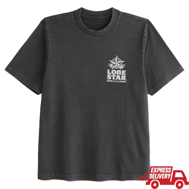 Official Abercrombie And Fitch Lone Star Beer Vintage-Inspired Graphic New Shirt
