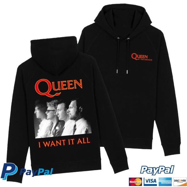 Queen 'The Miracle' I want It All Tee Queen Merch Store Shop Official