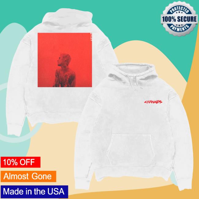 Official Justin Bieber Merch Store Shop Justin Bieber Changes Cover Crewneck JustinBieber Apparel Clothing