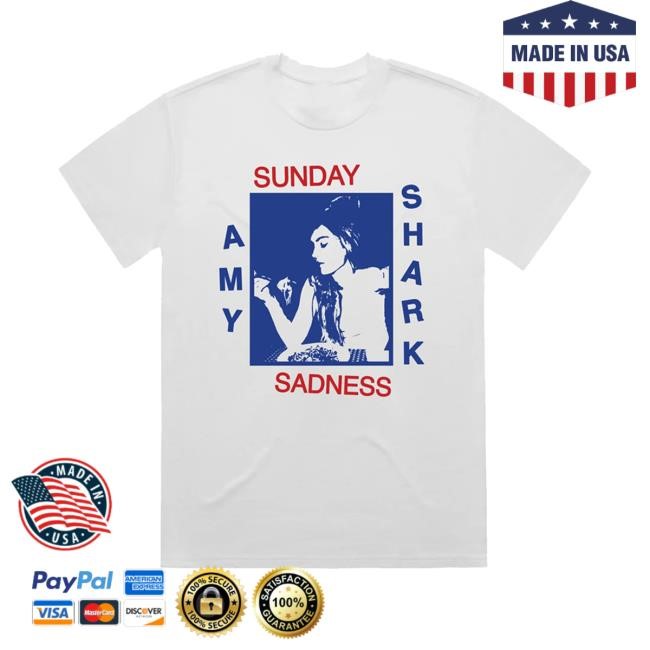 Amy Shark Sunday Sadness White Tee Shirt Amy Shark Merch