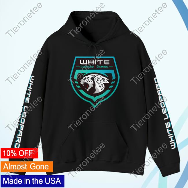 Official Soar Dogg White Leopard Gaming Crew neck Sweatshirt Black