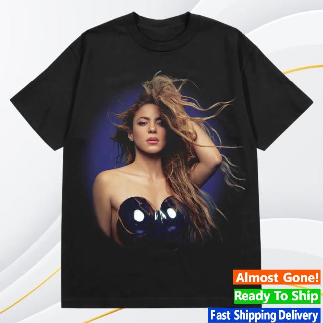 Official Shakira Merch Store Sapphire Aura New Shirt - Black Shakira Apparel Clothing Shop