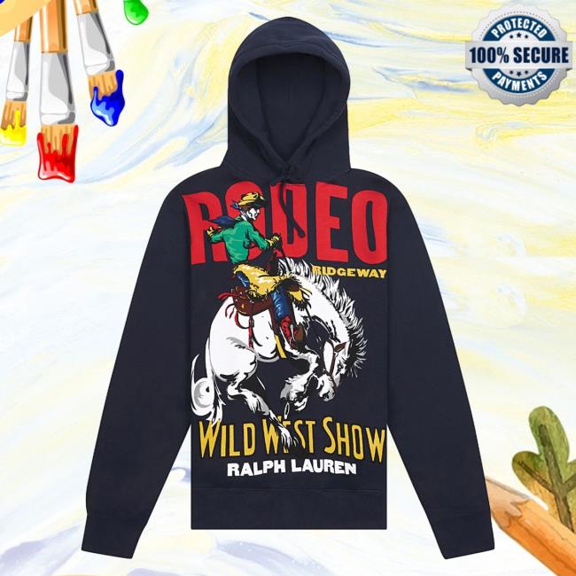 Official Hyde Park Clothing Capsule Nyc Merch Store Polo Ralph Lauren Rodeo Hooded Sweatshirt Navy Capsulenyc
