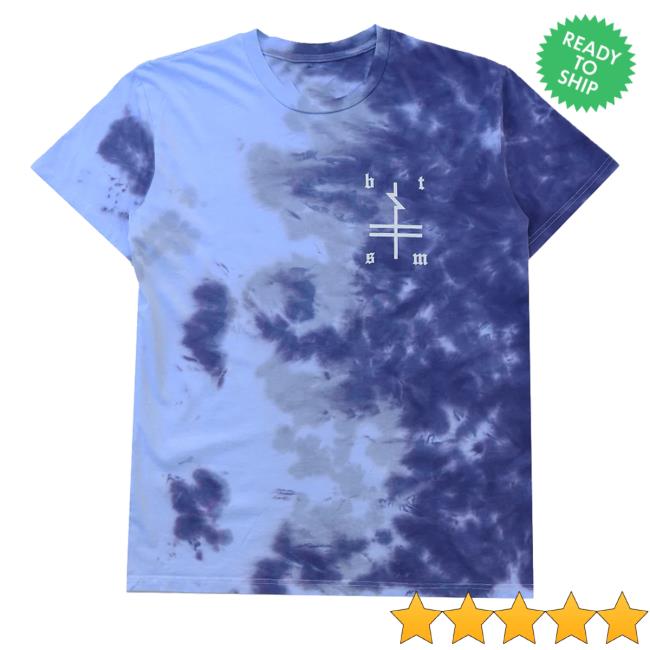 Official Black Tiger Sex Machine Btsm Purple Blue Dye Shirt New