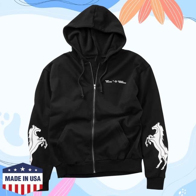 Official Post Malone Merch Store Post Malone Post Malone X H-D Horsepower Full Zip Hood Post Malone Apparel Clothing Shop PostMalone