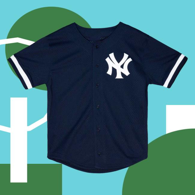 Official Moda3 Mitchell And Ness Yankees Reggie Jackson '97 Authentic Batting Practice Baseball Jersey Tees