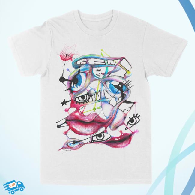 Official The Merch Collective Remi Wolf Face Drawing Top Shirt RemiWolf