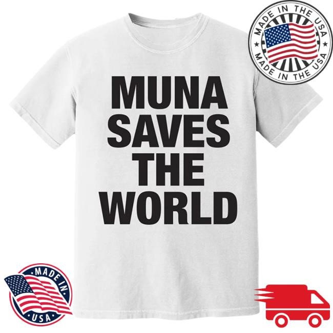 Muna Saves The World White Tee