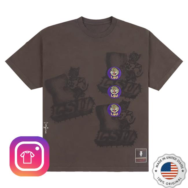 Official Travis Scott Utopia Merch Store CJ X M&N X MICHIGAN STATE UNIVERSITY SEAL T Shirt Travis Scott Apparel Clothing TravisScott