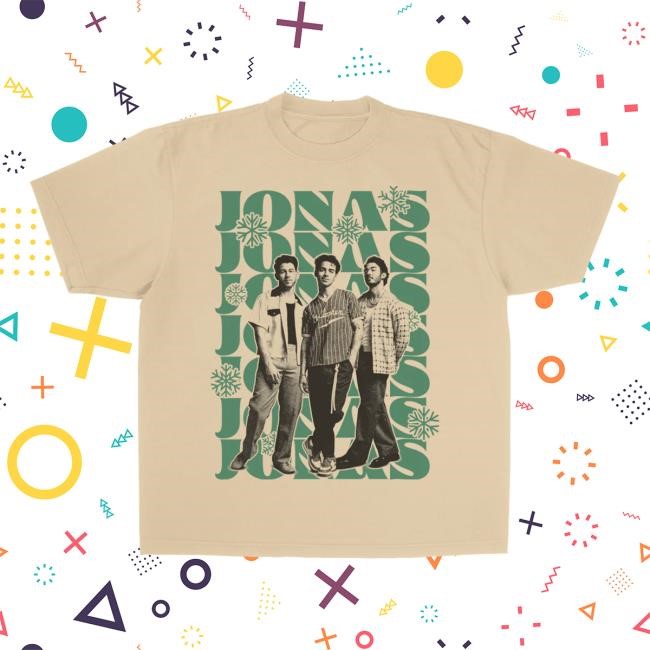 Jonas Brothers Jonas Snow Short Sleeve Tee Jonas Brothers Christmas Merch