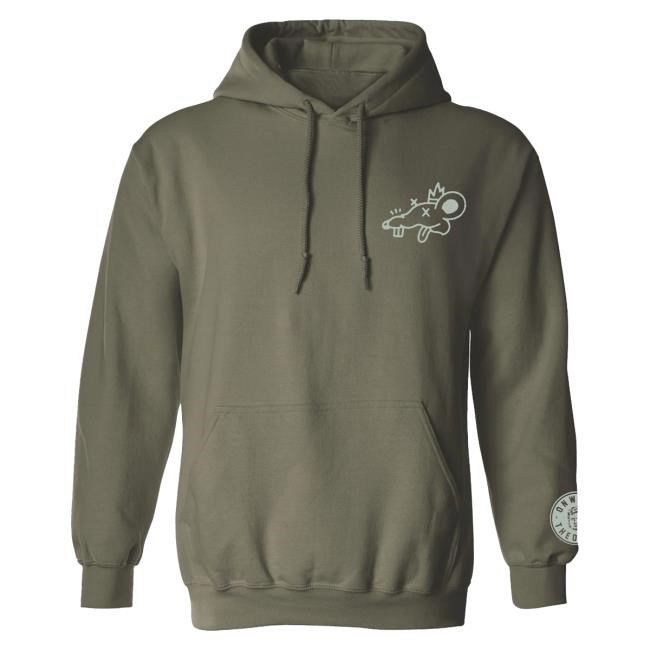 Official Theo Von Return of the Rat Military Green Hoodie TheoVon