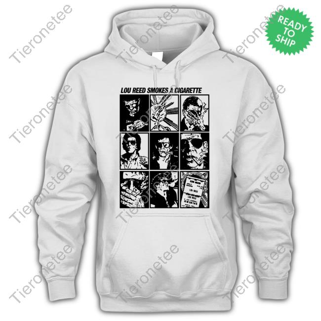 Lou Reed Smokes A Cigarette Long Sleeve Tee