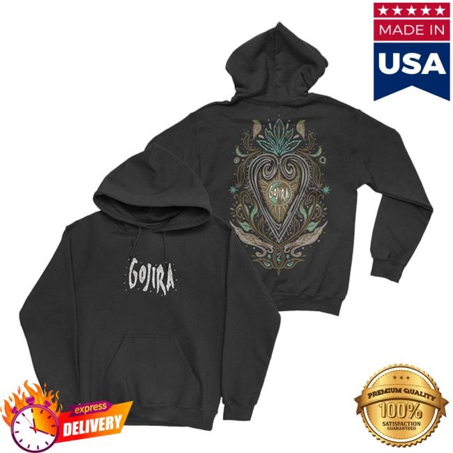 Gojira - Fortitude Heart Long Sleeve Hoodie Gojira Merch