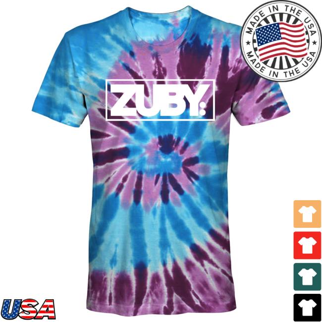 Zuby Classic Tie Dye New T Shirt (Blue/Purple Swirl)
