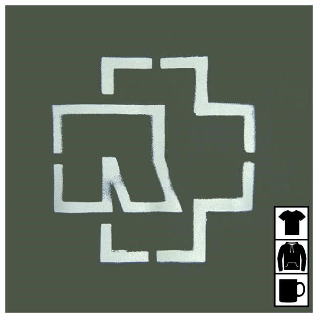 Official Rammstein Merch Store Rammstein T Shirt ”Logo” *Green*