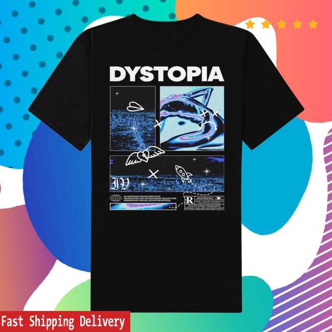 Dystopia Black Shirt Ivoxygen Merch Store