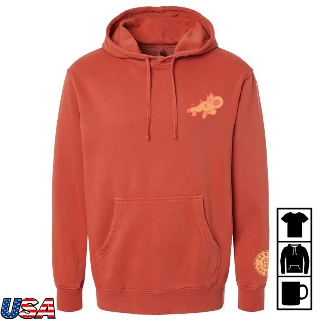 Official Theo Von Merch Store Onward Pigment Amber Hooded Sweatshirt