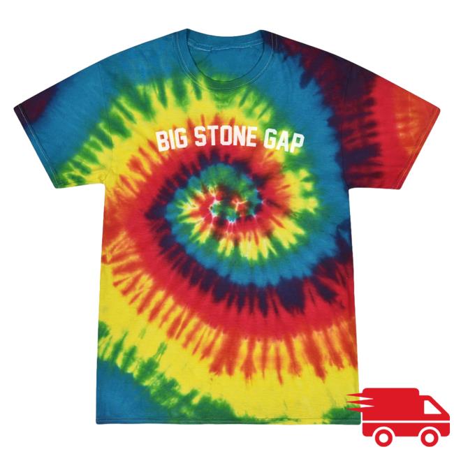 Official Hometown Apparel Clothing Merch Big Stone Gap Virginia Classic Curve Tie Dye T Shirt Reactive Rainbow