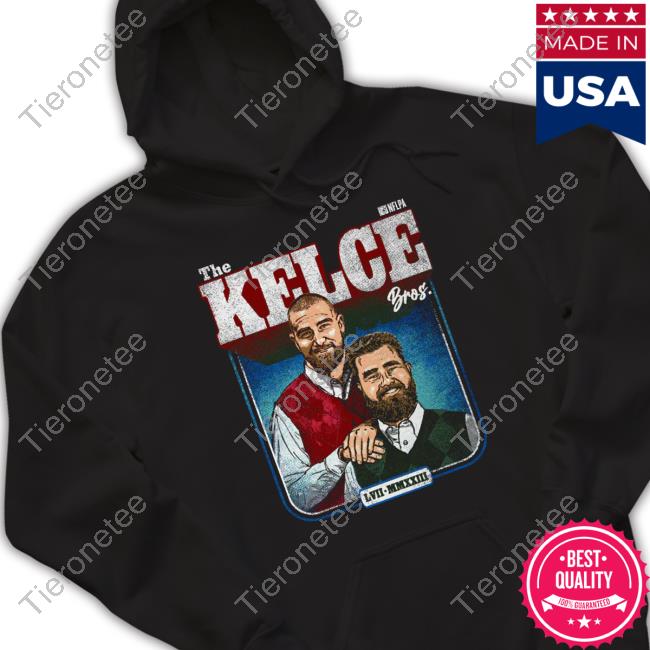 Jason Kelce & Travis Kelce The Kelce Bros WHT T-Shirts