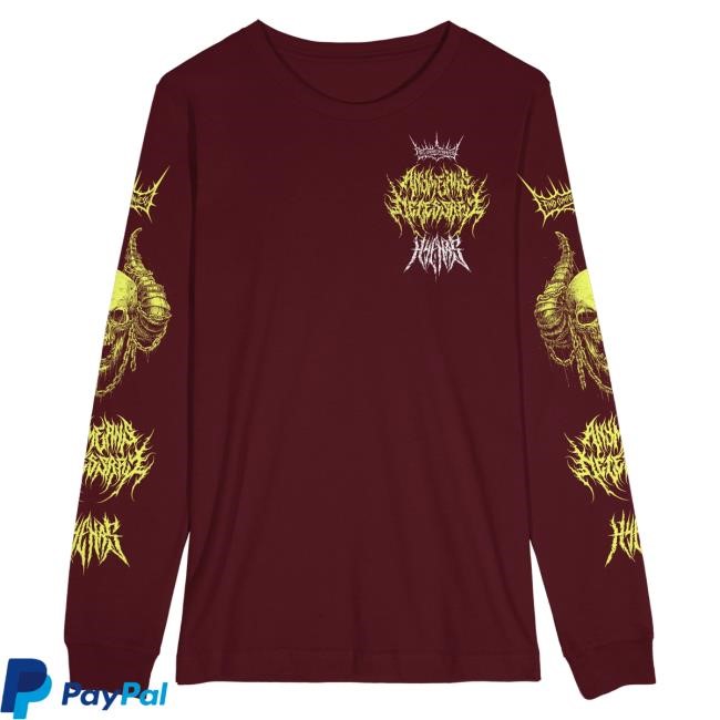 Official Any Means Necessary Store Chains LongSleeve Burgundy