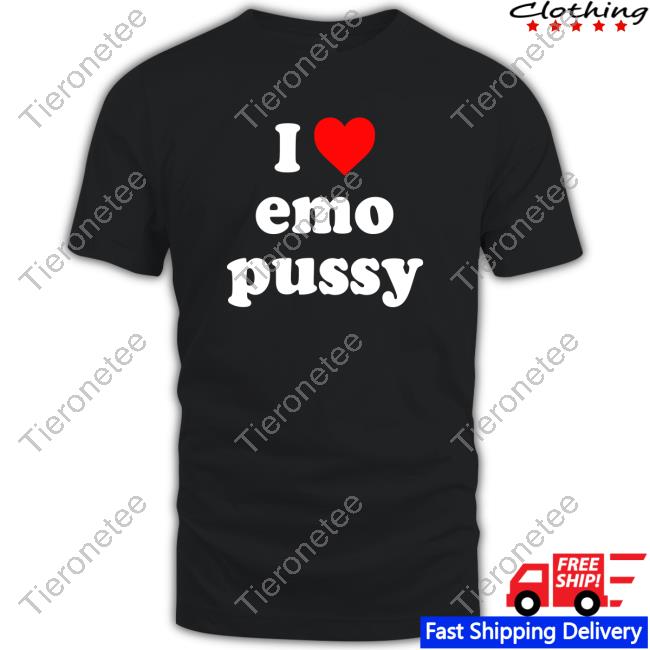 Official Johnnyclipz I Love Emo Pussy T-Shirt