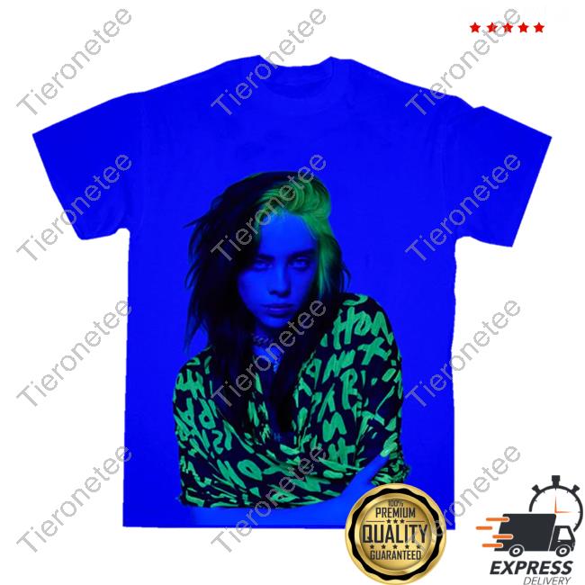 Official Billie Eilish Clothing Shop Store Blue Photo Shirts Billieeilish Merch