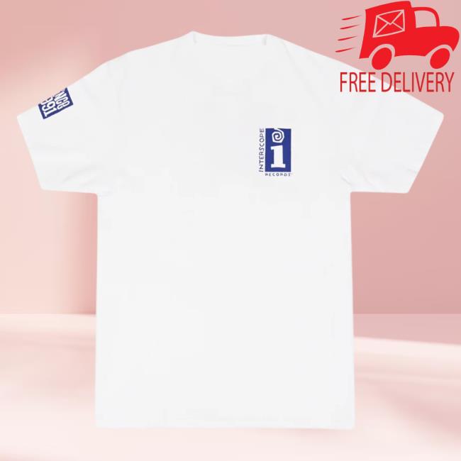 Official Interscope Records Interscope Logo Shirt 2024 - White