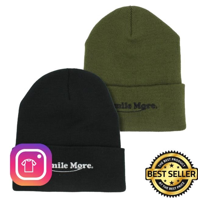 Official Bunker Branding Smile More Merch Roman Atwood Smile More Beanie