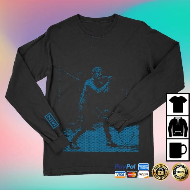 Official Nine Inch Nails Merch Store Woodstock Pixel Variant Long Sleeve Shirt 2024 Nin