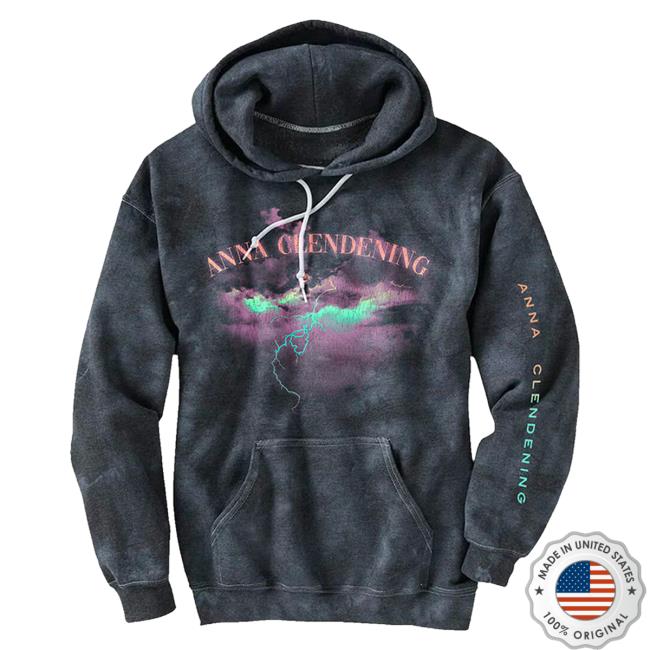 Official Wmg Group Warner Music Store Anna Clendening Merch Lightning Hooded Sweatshirt
