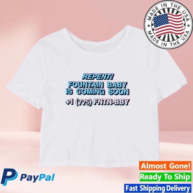 Official Interscope Records Merch Store Amaarae Fountain Baby Crop Top White Shirt