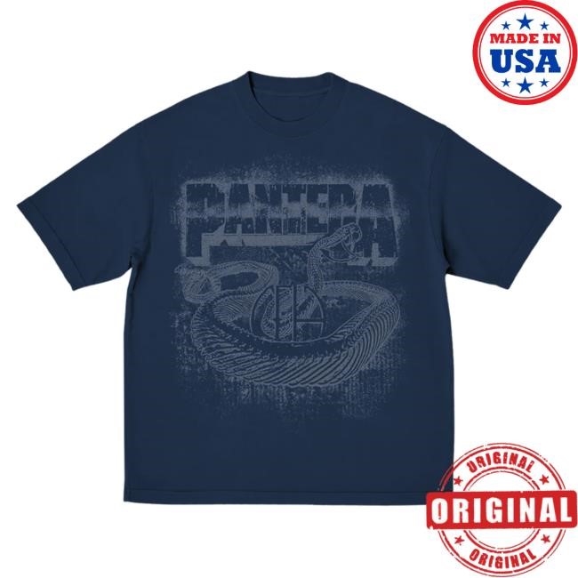 Pantera Navy Snake CFH 2025 Tour Tees Pantera Merch Store Official