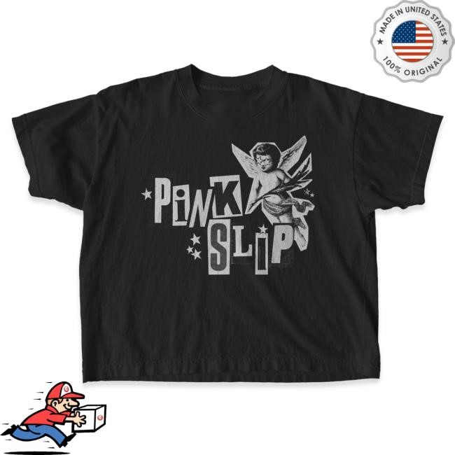 Official Super Yaki & Kerin Cunningham Present: Pink Slip - Wide Tee Grey Ink SuperYaki